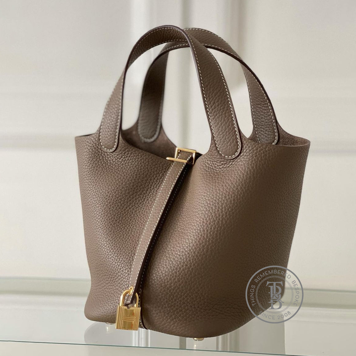 Elisabetta Slouch Bag Handstitched 18/22cm