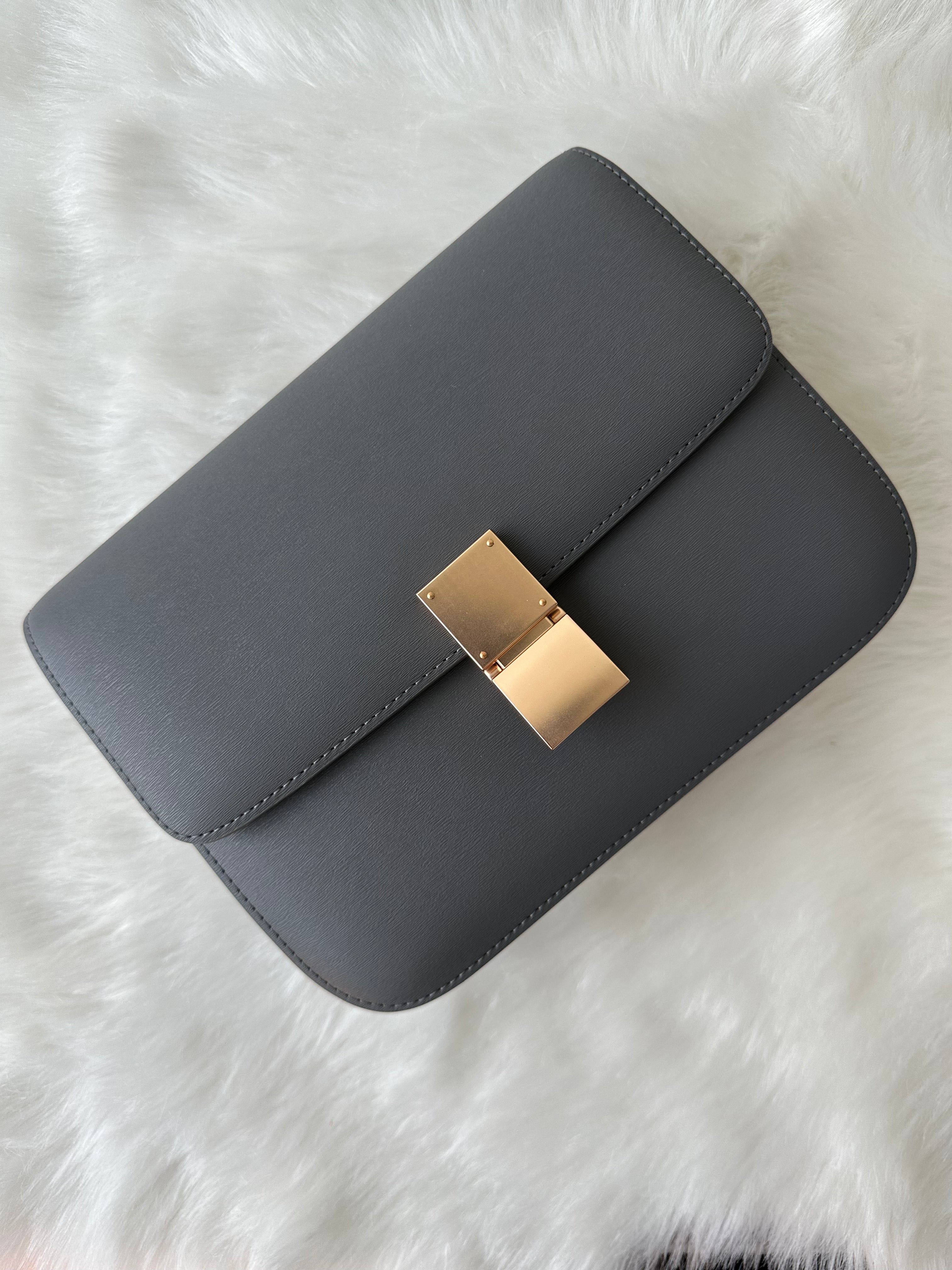 Genuine Leather Box Bag Large