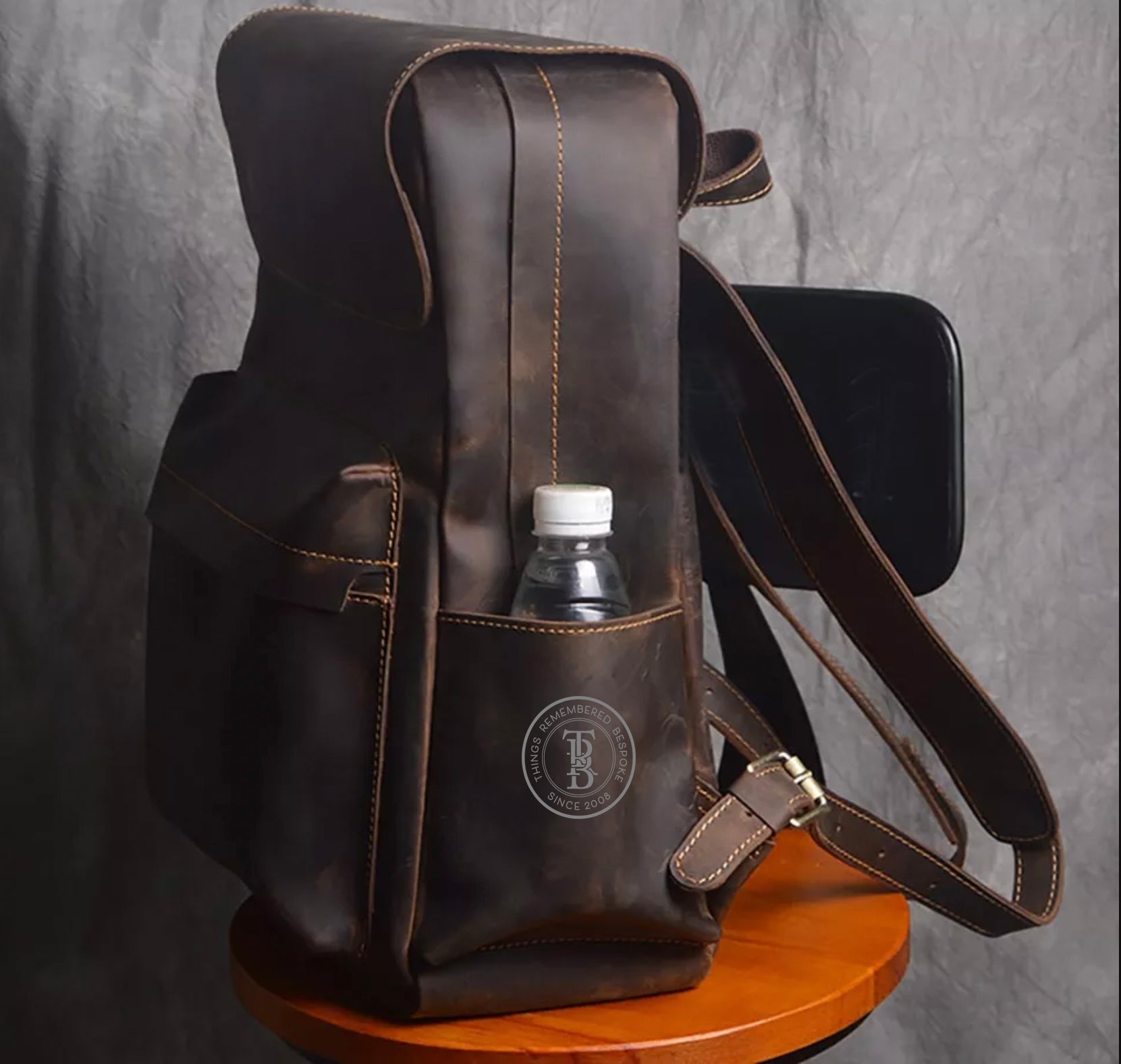Zip Around Leather Backpack