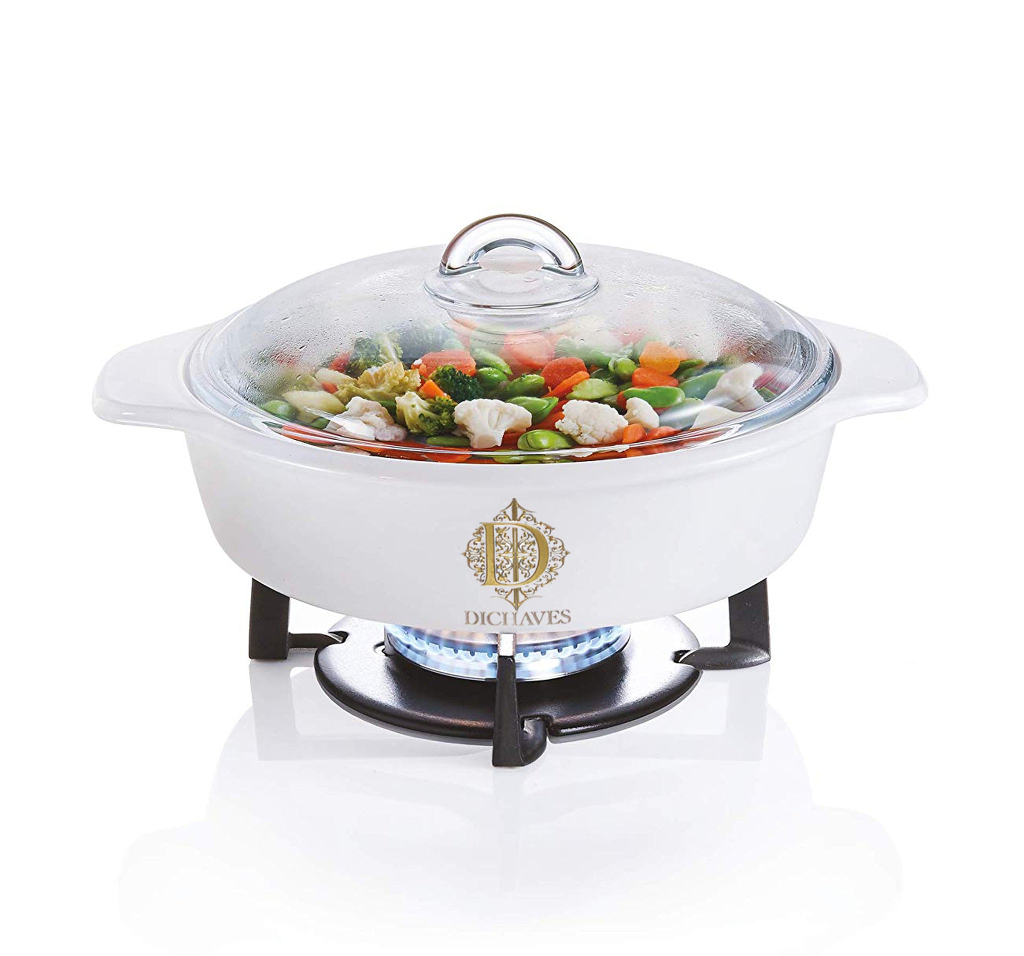 2L White Vitro Direct To Fire Casserole