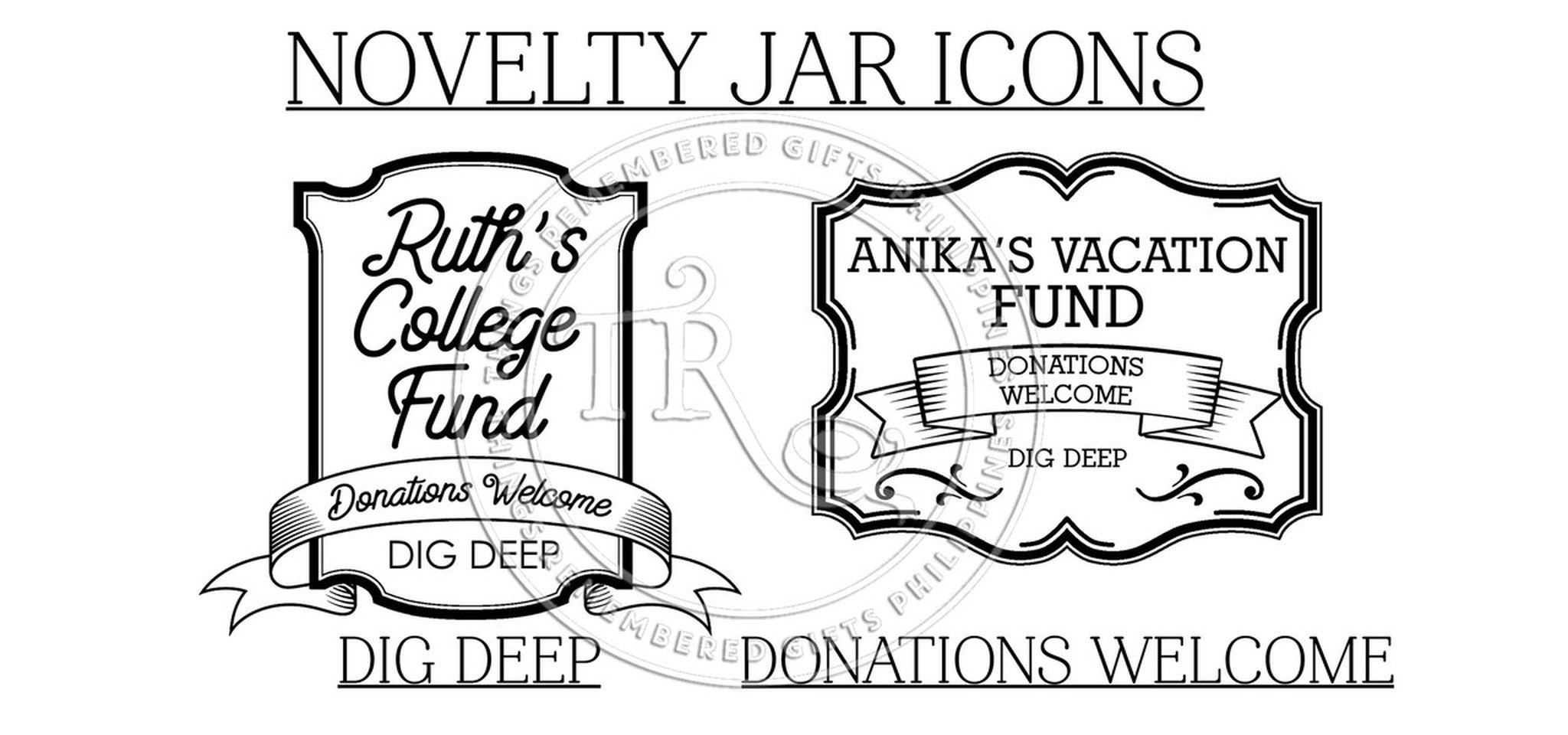 1L Bespoke Etched Jar