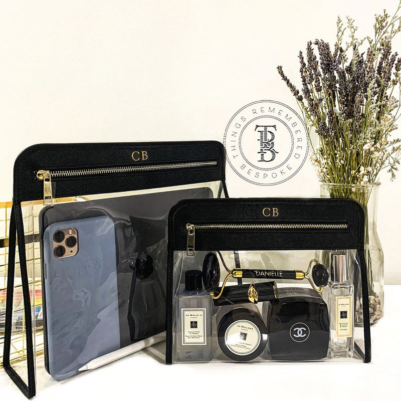 Genuine Leather Saffiano Clarity Plus By Kris SET OF TWO