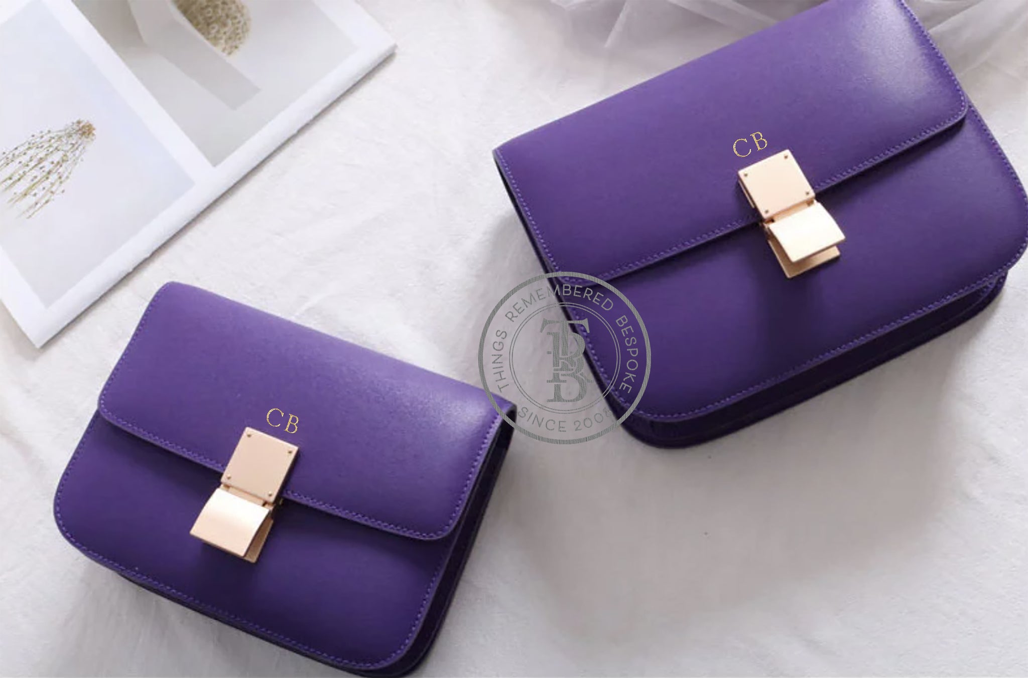 Genuine Leather Box Bag Large