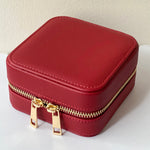 Genuine Leather Square Jewelry Box