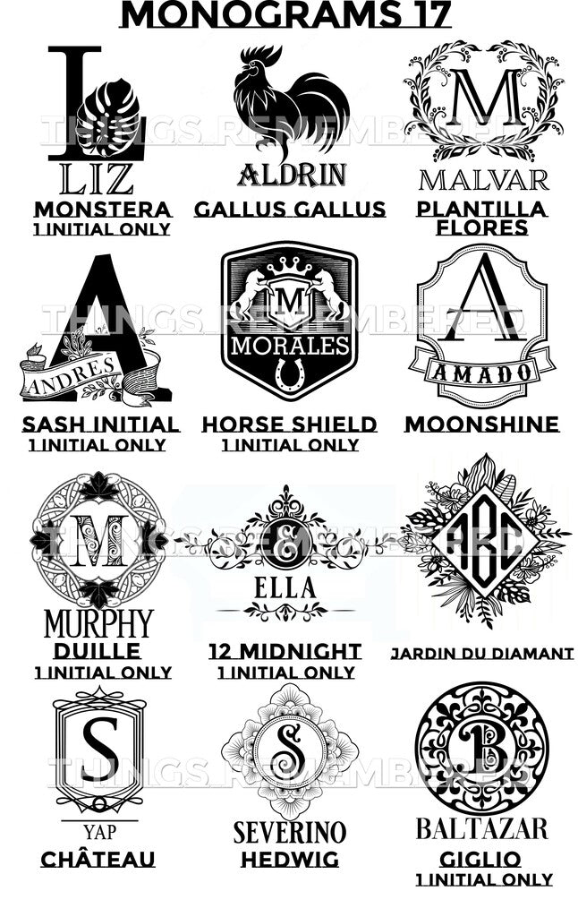 Set of Four Etched Scotch Glasses