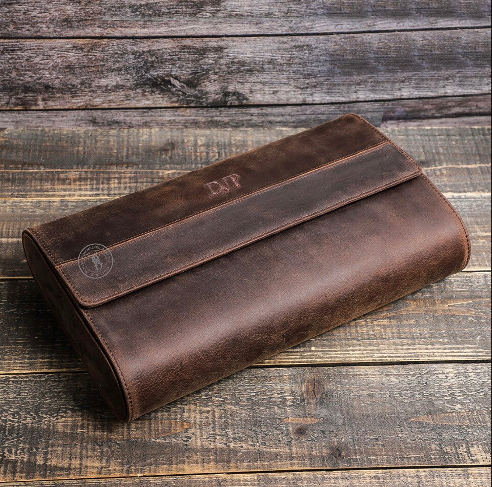 Genuine Leather Watch Roll 8 Slots