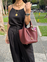 Elisabetta Slouch Bag Handstitched 18/22cm