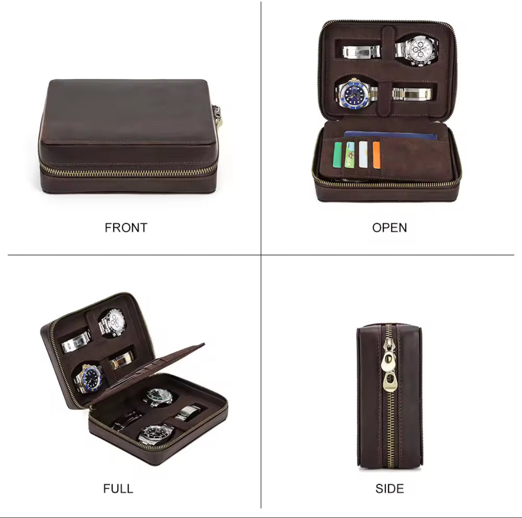4 Slots Watch Roll Holder
