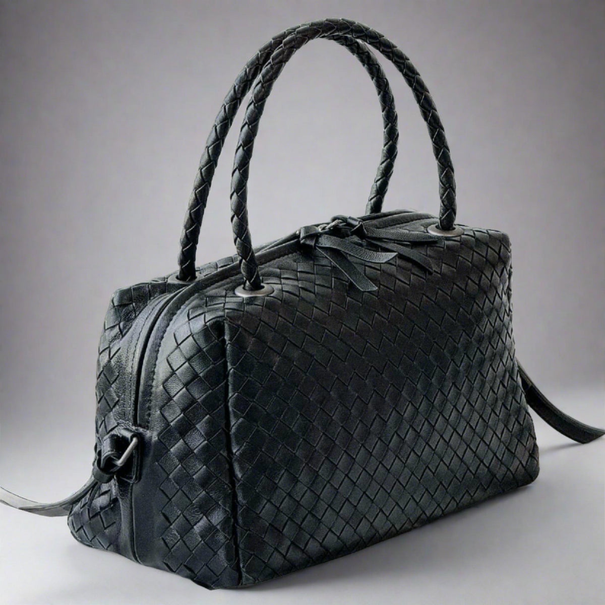 McKenzie Woven Boston Bag