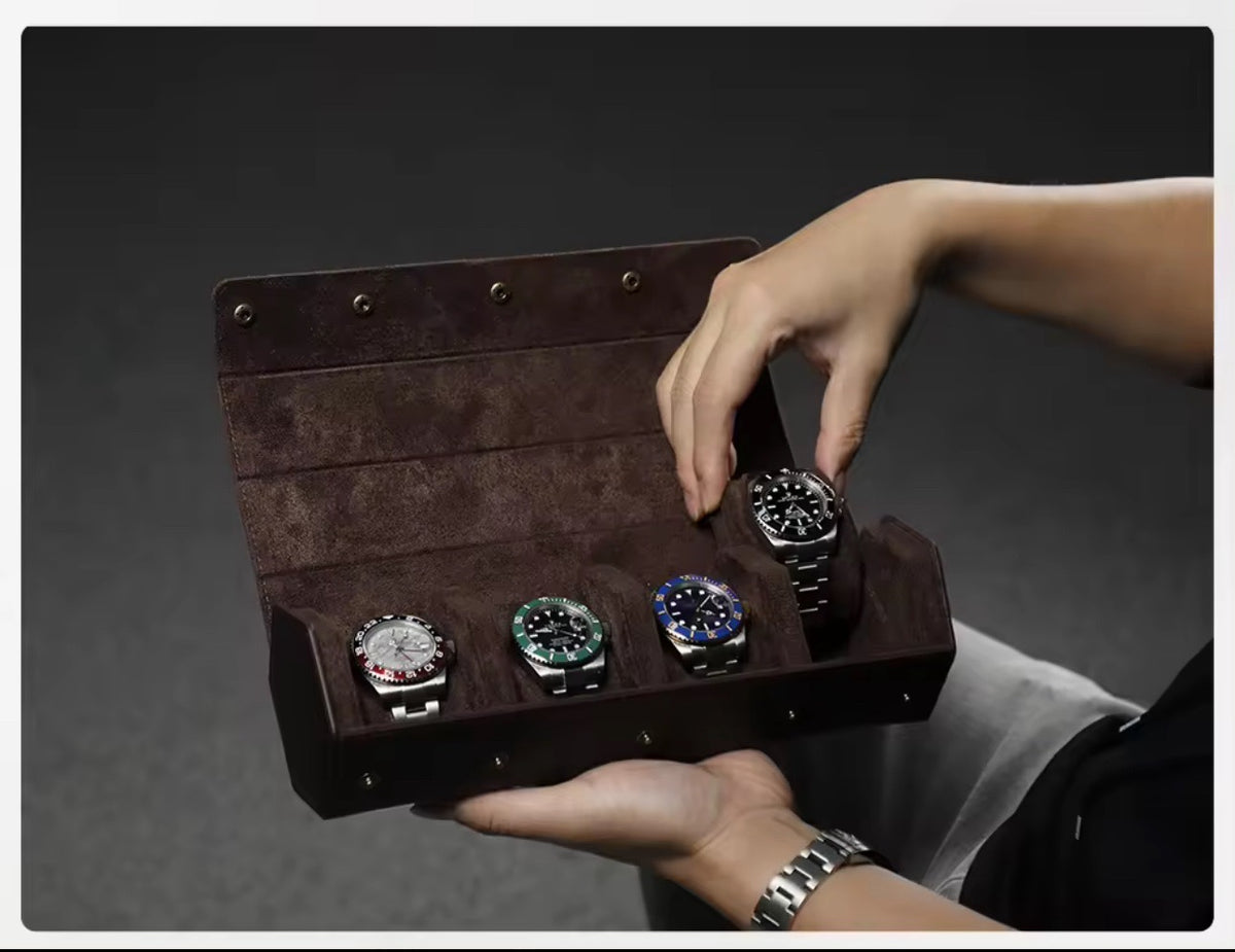 4 Slots Watch Roll Holder