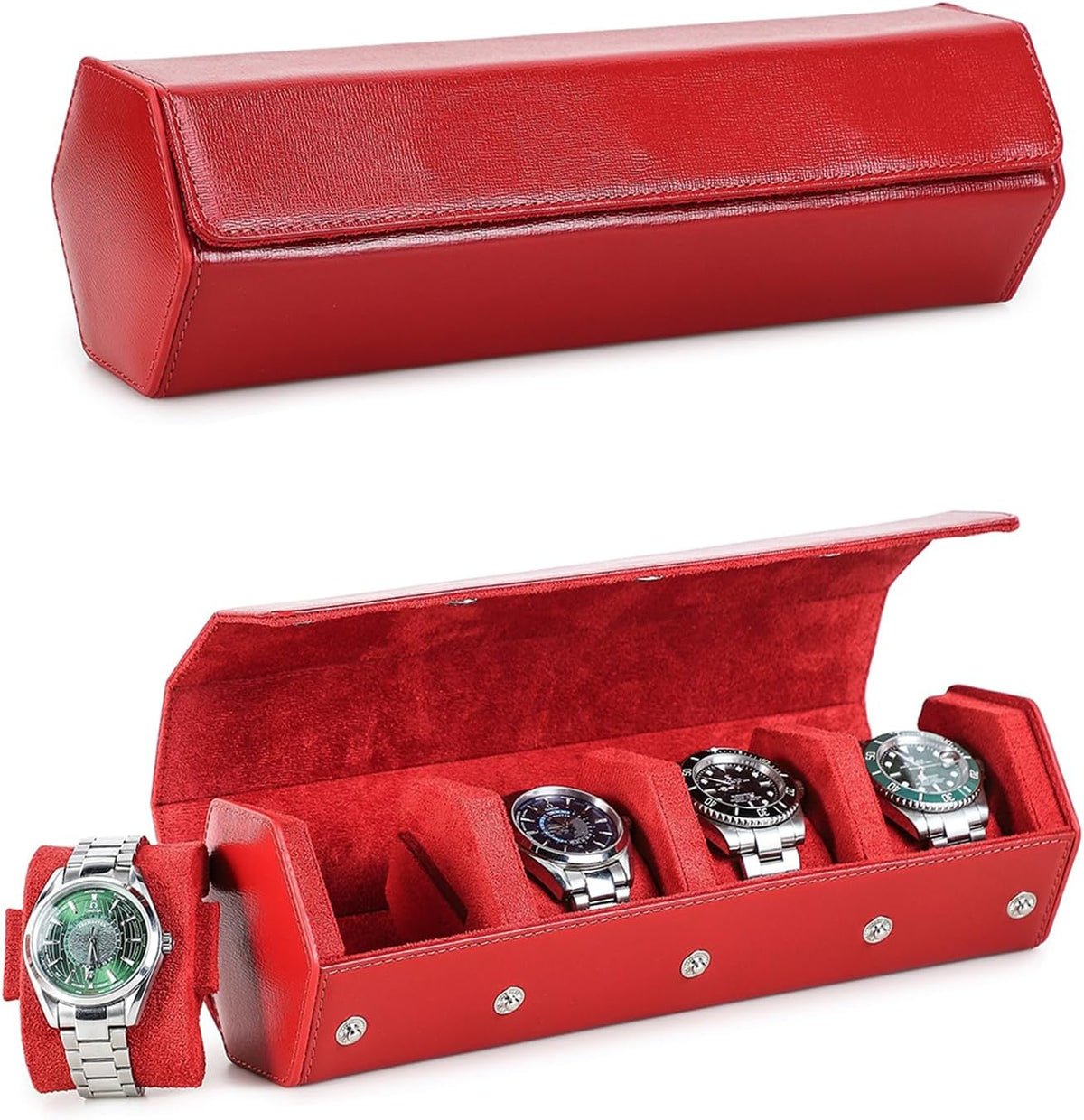 4 Slots Watch Roll Holder
