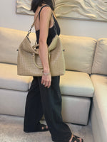 Mckenzie Medium Convertible Woven Tote Bag