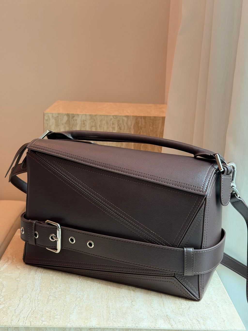 Geometric Biker Bag (FINAL SALE)