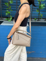 Geometric Bag Hand Stitched