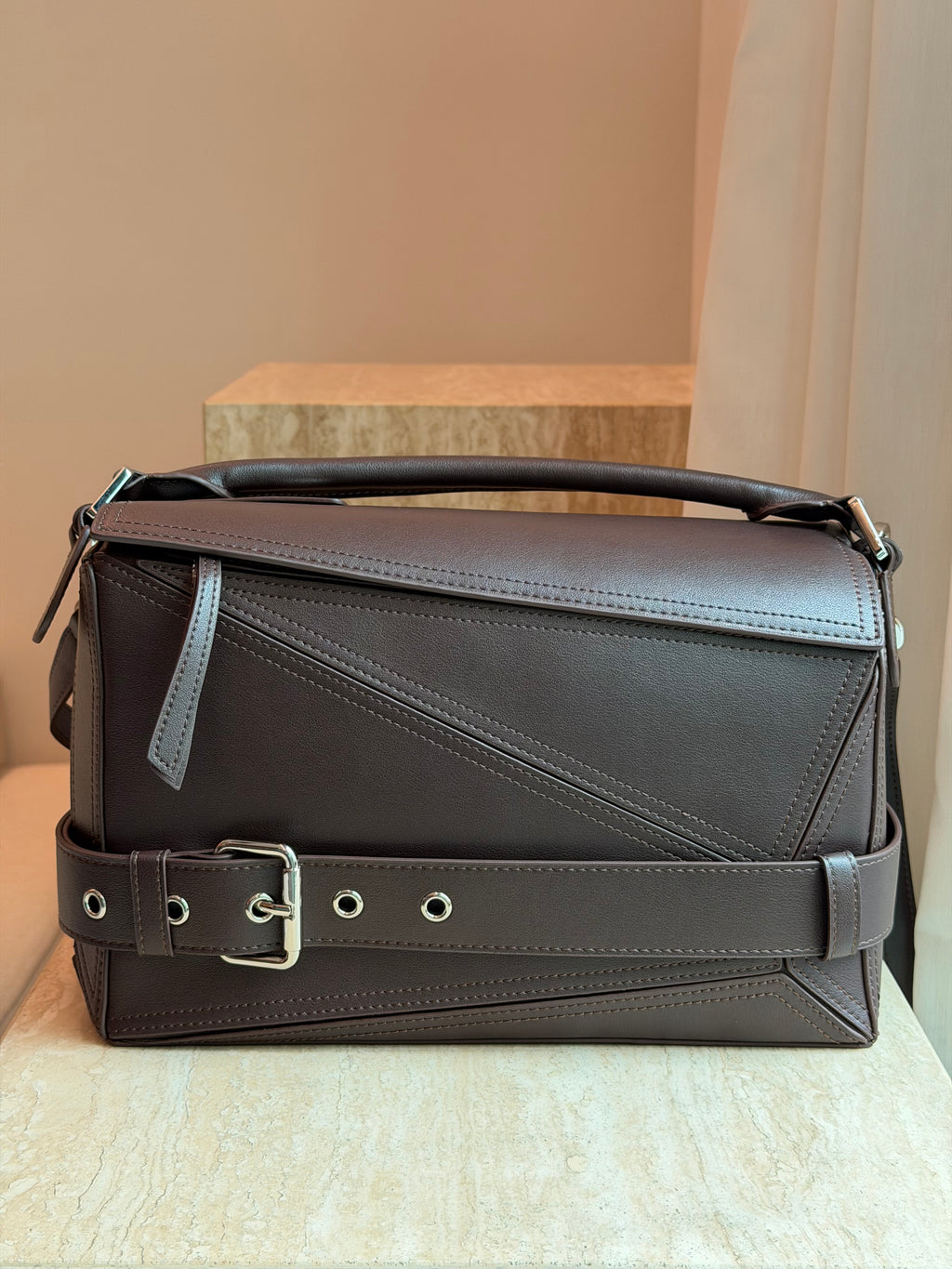 Geometric Biker Bag (FINAL SALE)