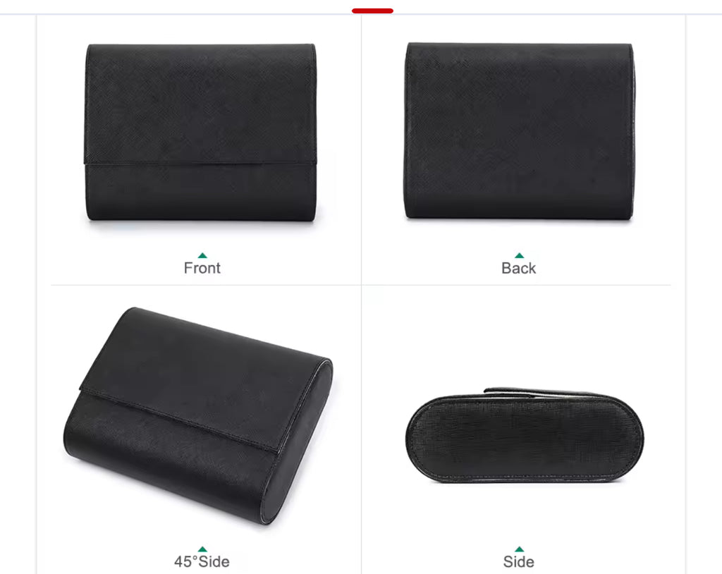 Genuine Leather Watch Roll 8 Slots