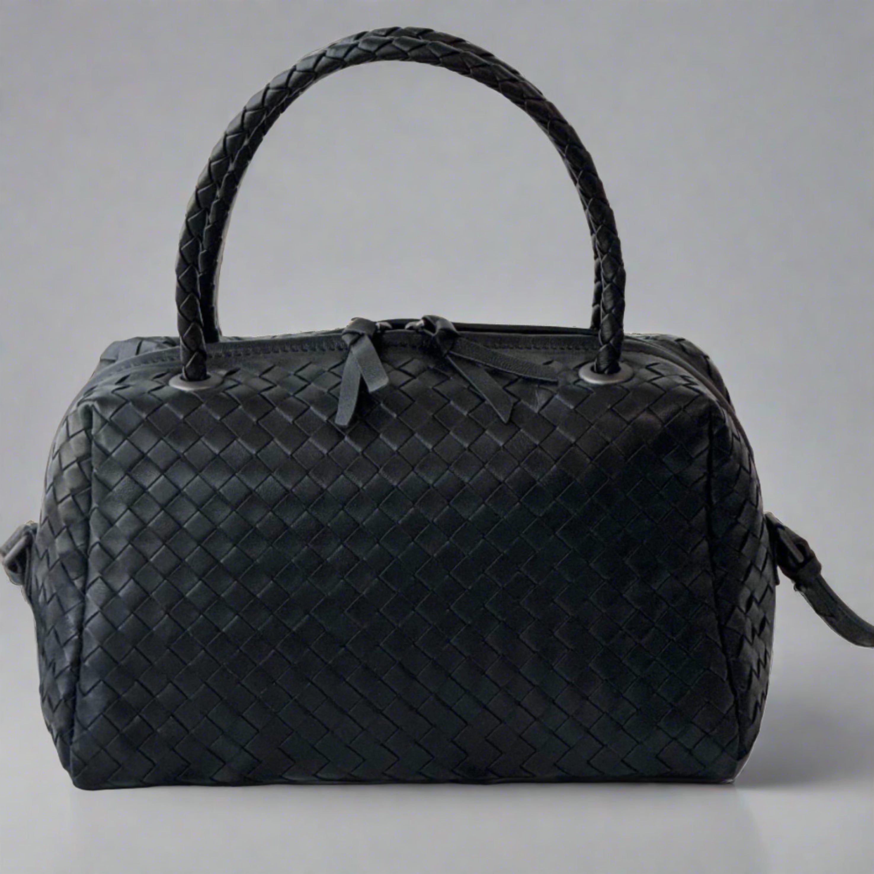 McKenzie Woven Boston Bag