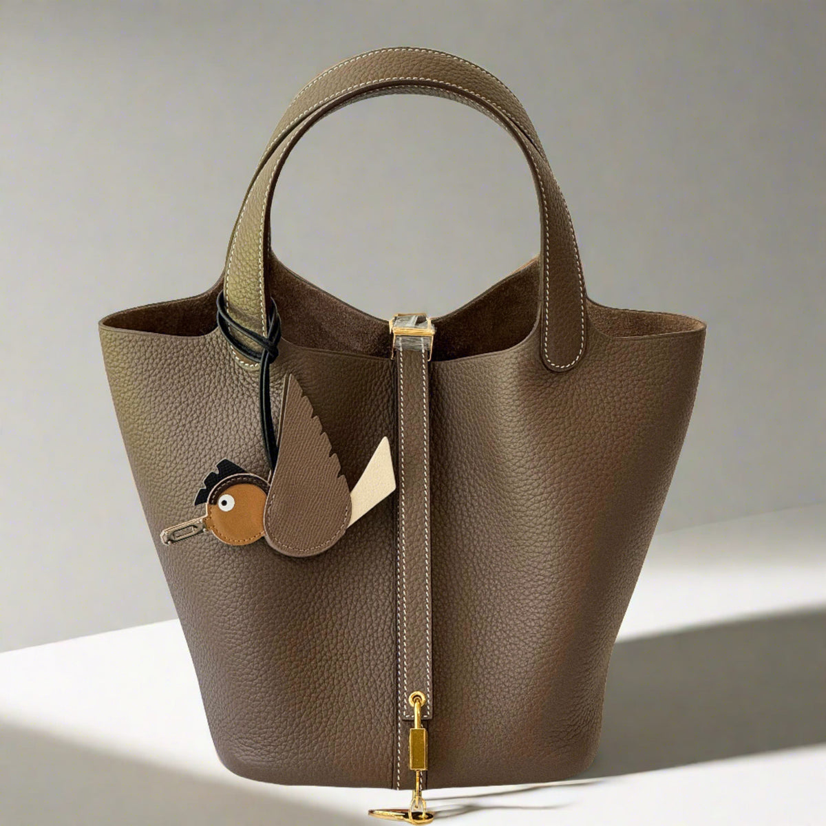 Elisabetta Slouch Bag Handstitched 18/22cm