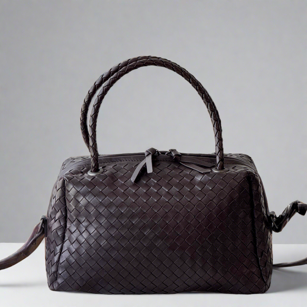 McKenzie Woven Boston Bag