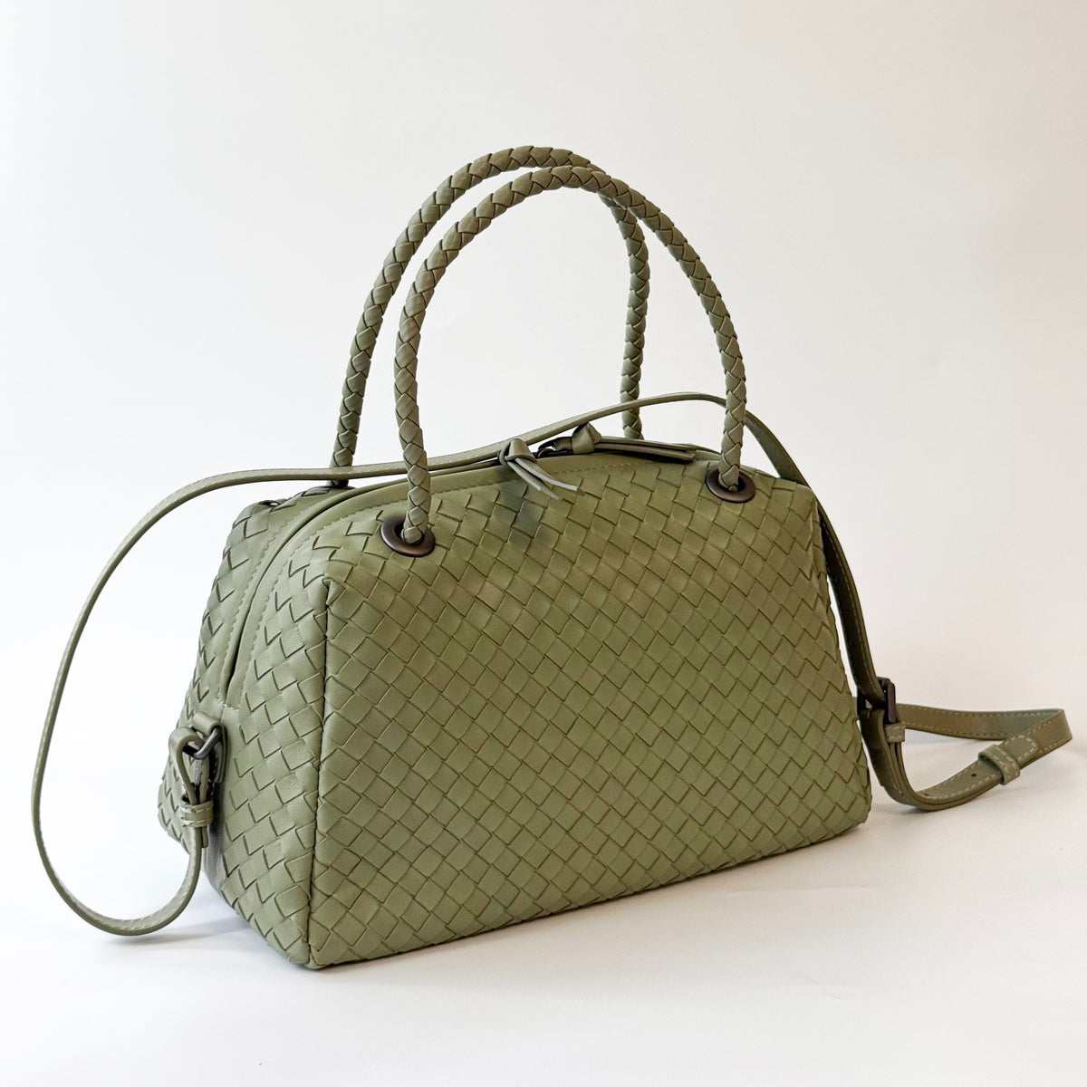 McKenzie Woven Boston Bag
