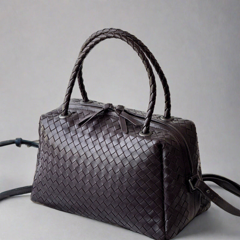 McKenzie Woven Boston Bag