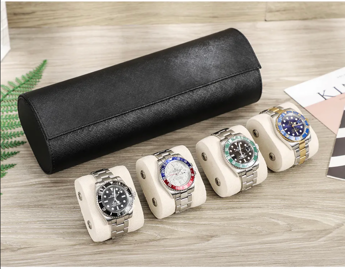 4 Slots Watch Roll Holder