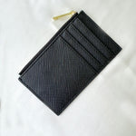 Genuine Saffiano Leather Card Holder + Wallet