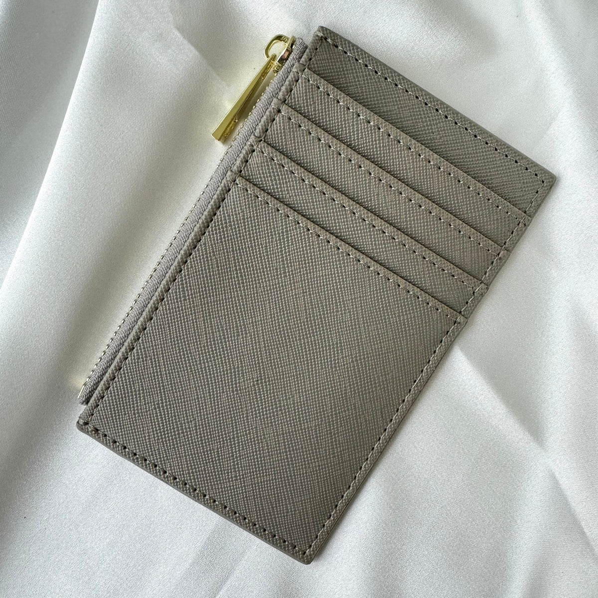 Genuine Saffiano Leather Card Holder + Wallet