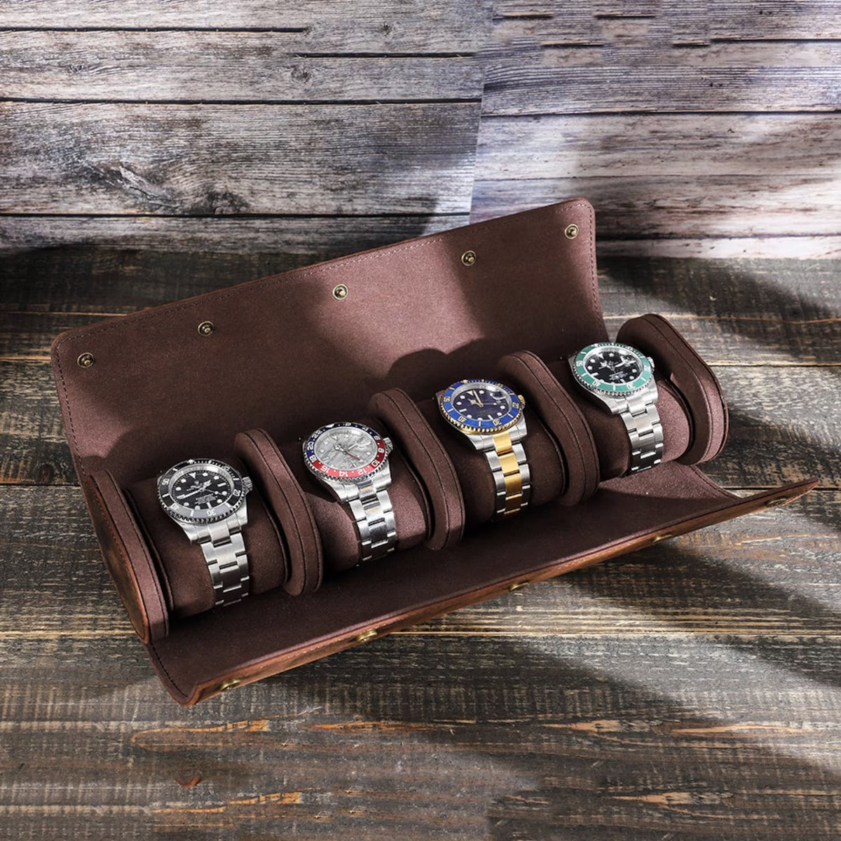 4 Slots Watch Roll Holder
