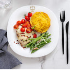 4pc Etched Carine Dinner Plate