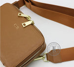 Genuine Leather Mini Convertible Crossbody Bag