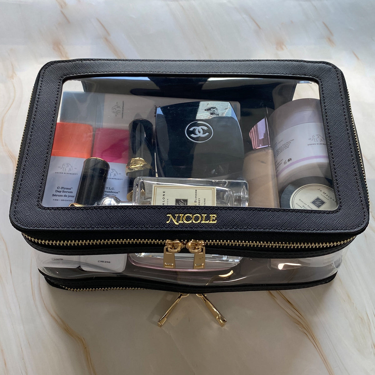 Genuine Leather Large Clarity Inflight Case