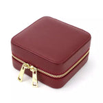 Genuine Leather Square Jewelry Box