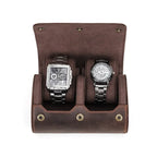 Monogrammed 2-Slot Watch Roll