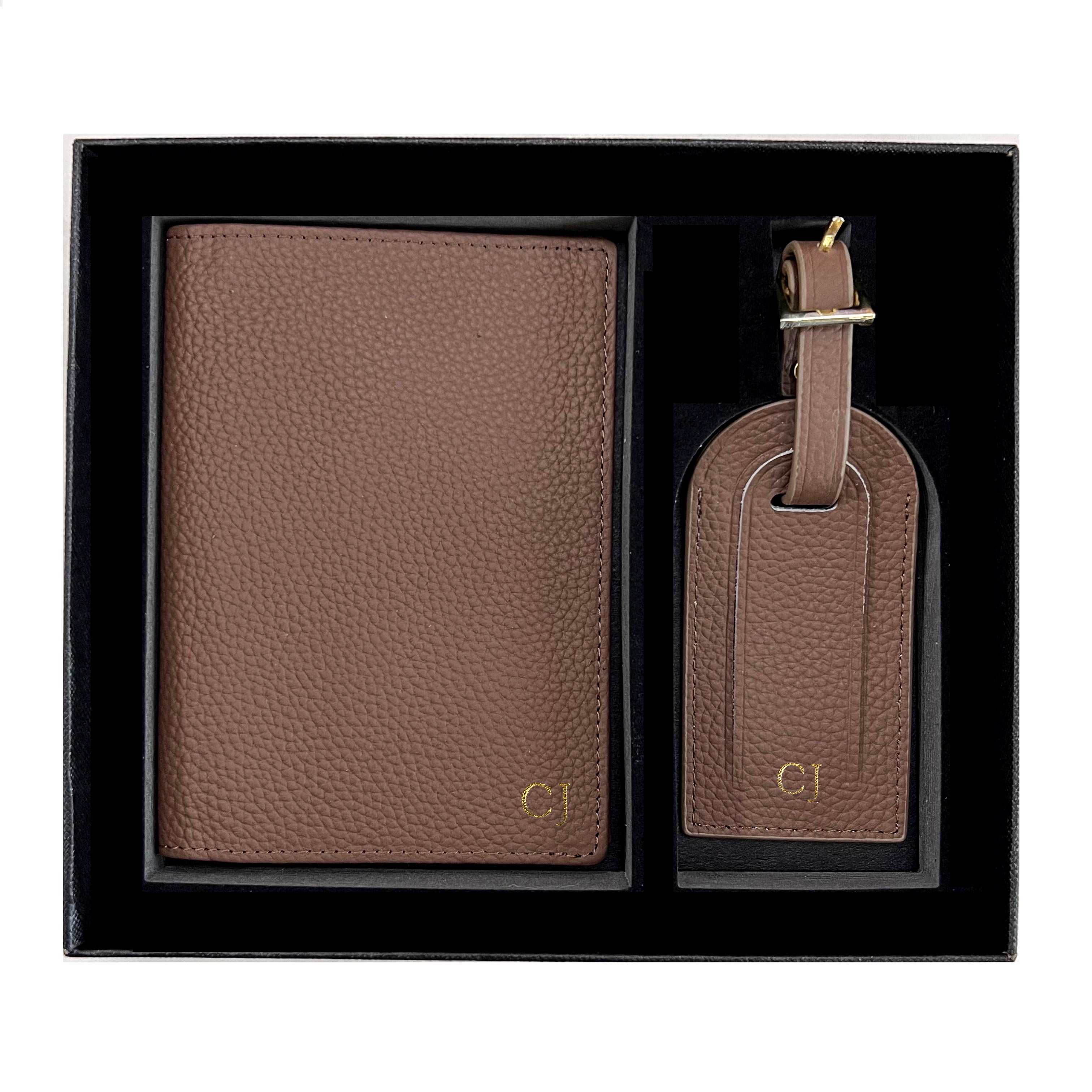 Passport holder and Luggage Tag Gift Set