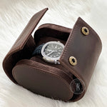 1-Slot Genuine Leather Watch Roll
