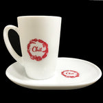 Sweet Line Cup and Saucer Set White