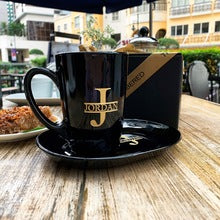 Sweet Line Cup and Saucer Black