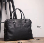 Mark Leather Messenger Briefcase