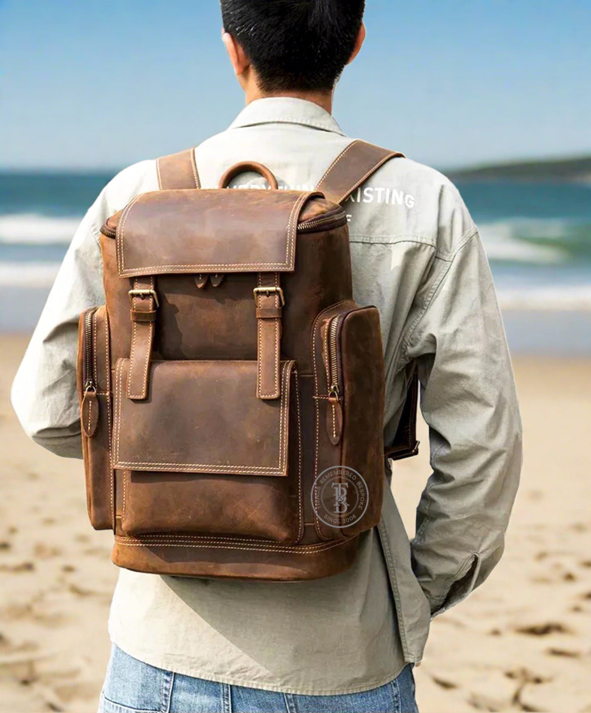 Beckett Leather Backpack