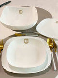19pc Lotusia Dinnerware Set