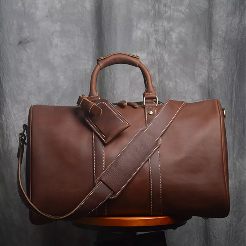 David Leather Weekender