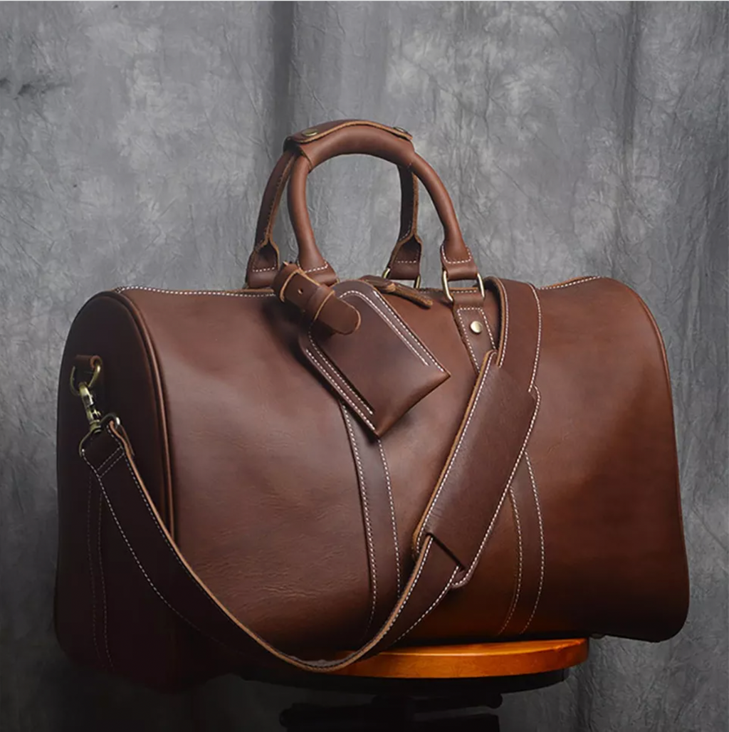 David Leather Weekender