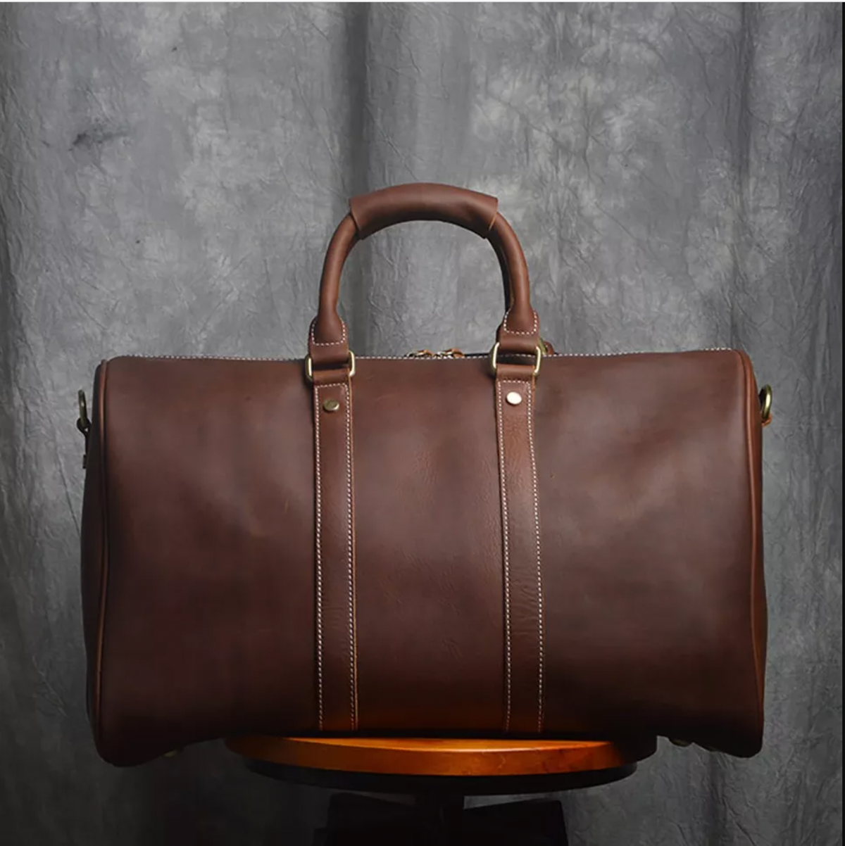 David Leather Weekender