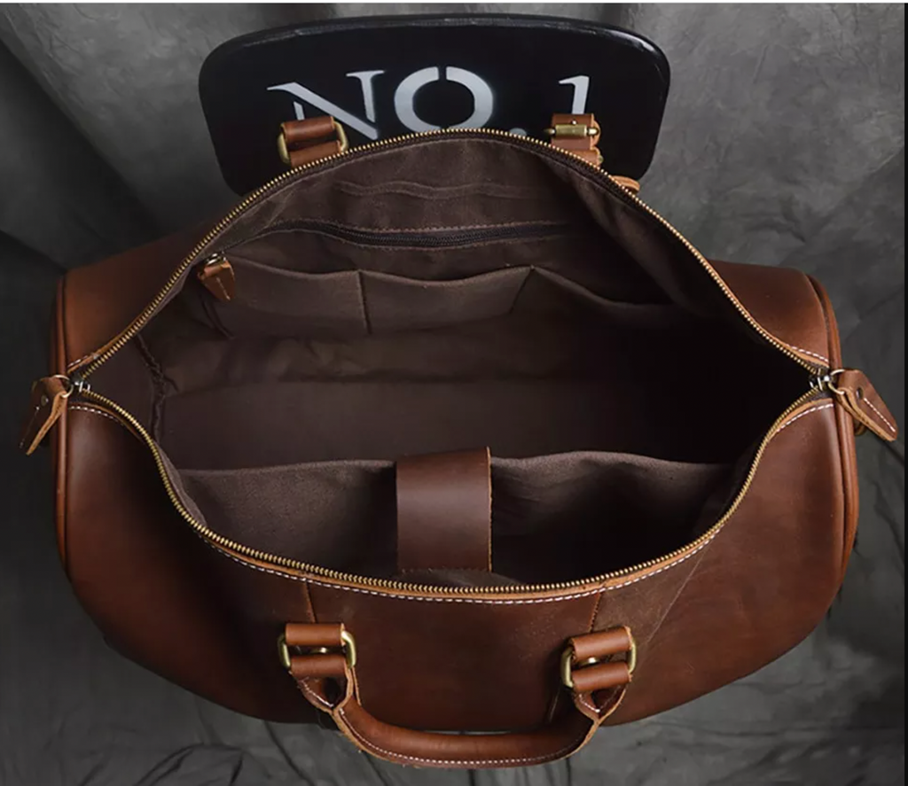 David Leather Weekender