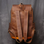 Zip Around Leather Backpack