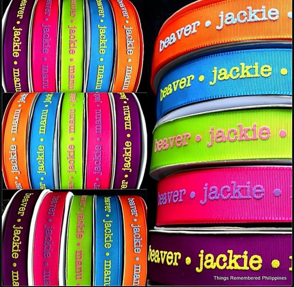 1in Embossed Grossgrain Ribbons