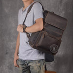 Zip Around Leather Backpack