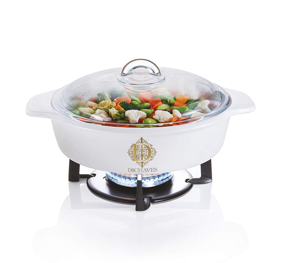2L White Vitro Direct To Fire Casserole