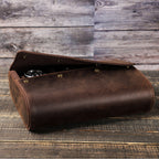 Genuine Leather Watch Roll 6 Slots